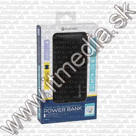 Image of Platinet Slim Powerbank Li-Po 6000mAh Black (42834) *Leather* EOL (IT10899)